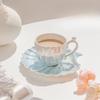 Pearl Shell Coffee Cup European Style Creative Coffee Cup Disc Ceramic Cup Gift Ins Afternoon Tea Set Tea Set