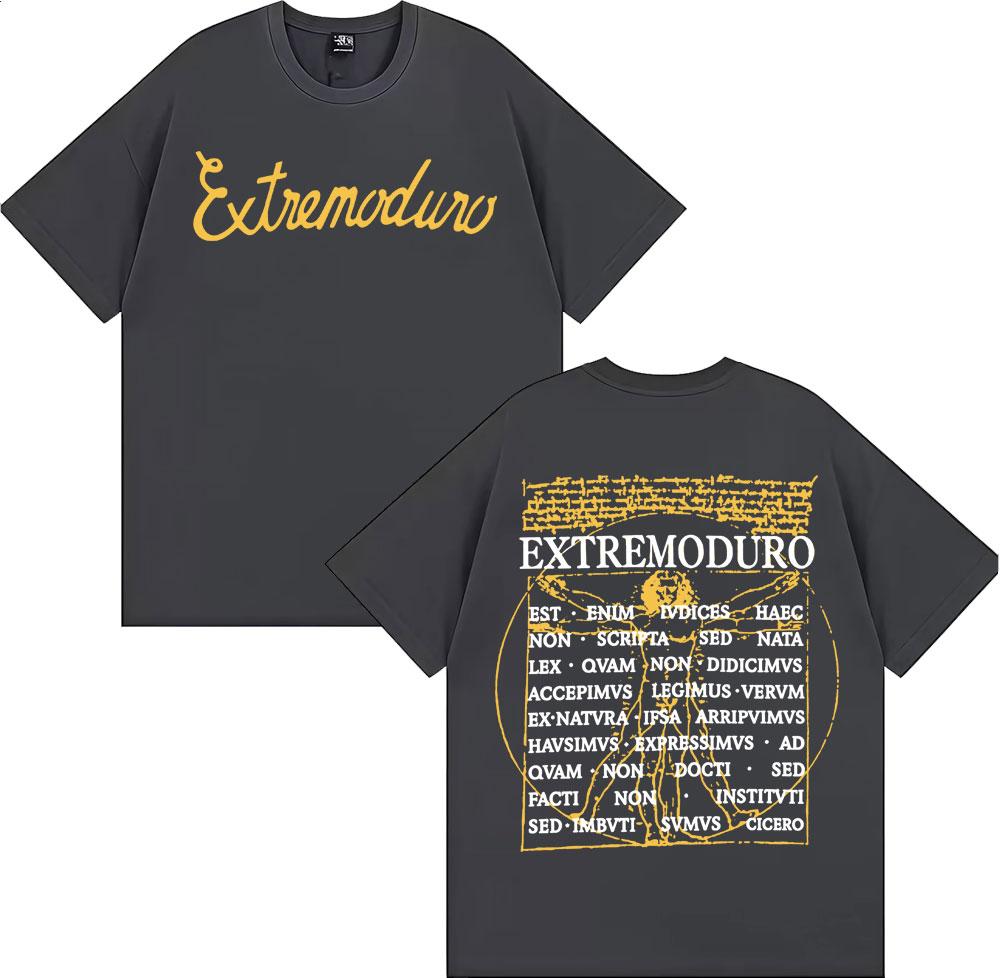 Extremoduro Tour 2026 Print T Shirts Mens Clothing Harajuku High Street Tshirt Man pure Cotton Short Sleeve Tshirts