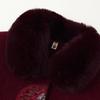 New winter fleece coat grandma winter mink top woolen coat thick
