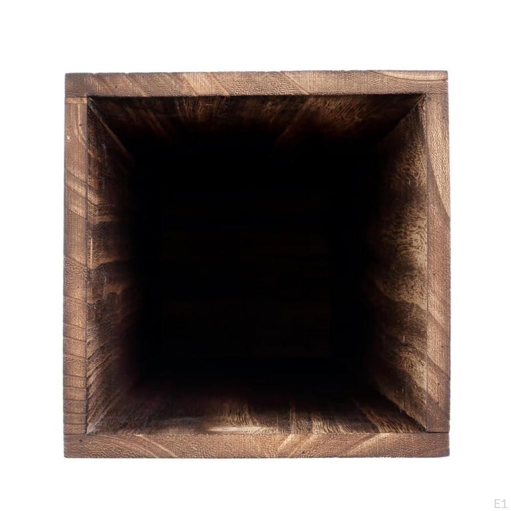 Wooden Umbrella Stand,Umbrella Storage Rack,Rectangular,Organizer Standing Retro Rustic Barrel for