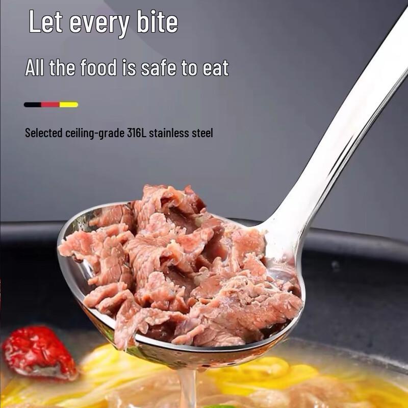 Многофункциональный половник из нержавеющей стали 304 с длинной ручкой