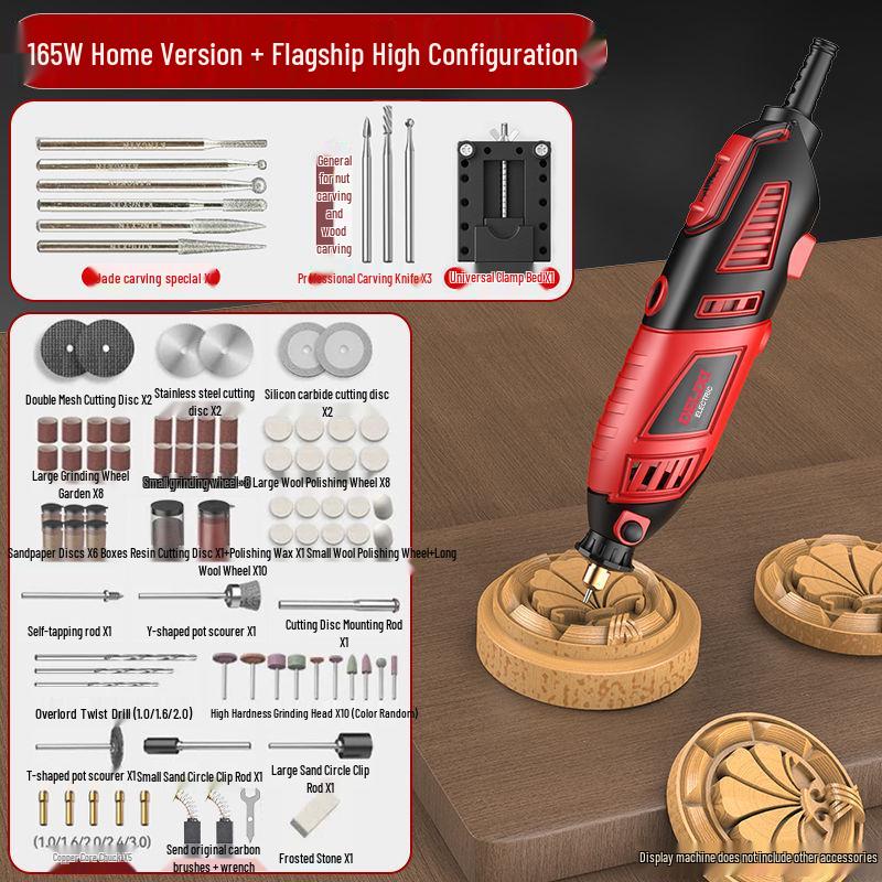Высокомощная ручная электрическая шлифовальная машина для резьбы по дереву, полировки нефрита, резки и гравировки.