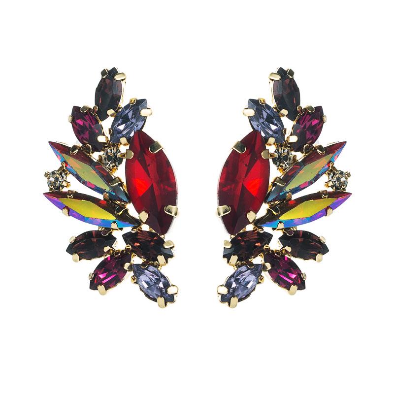 Женские простые серьги-капли из титанового стального сплава, серьги-подвески, акриловые красочные хрустальные геометрические украшения для ушей