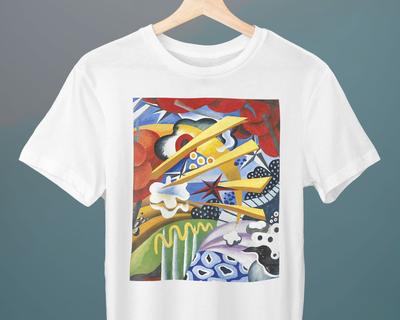Abstract III Julius Evola Painting Unisex T-Shirt Art T-Shirt Futurism Gift for Her Gift for Him Art Lover Gift
