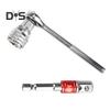 Adjustable Universal Socket Wrench Tool Set One-Handed Operation Multi-Function 10mm-19mm Drive Ratchet Torque Wrench Sleeve Converter Kit