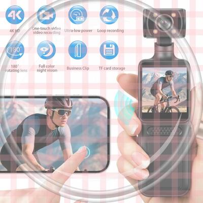 Новая мини-камера 2025 года с точкой доступа Wi-Fi 4K Портативный цифровой видеорегистратор Камера-регистратор на тело Ночное видение Видеорегистратор Миниатюрная видеокамера