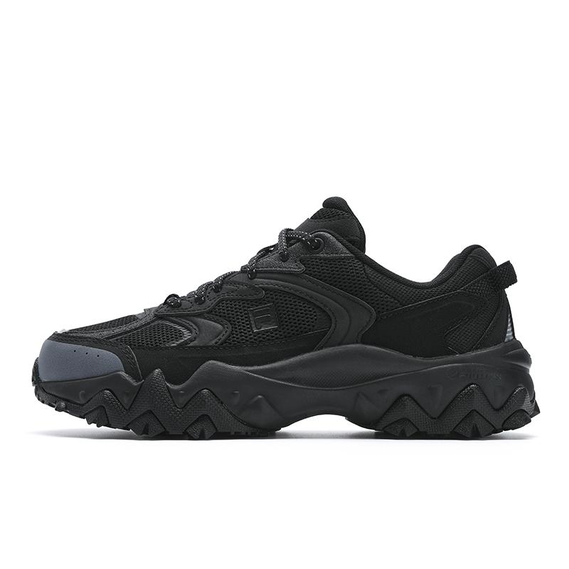 Fila Oakmont 2S Модные Удобные Универсальные Трендовые Амортизирующие Износостойкие Низкие Повседневные Кроссовки Женские повседневные кроссовки Черные F12W522120FBK