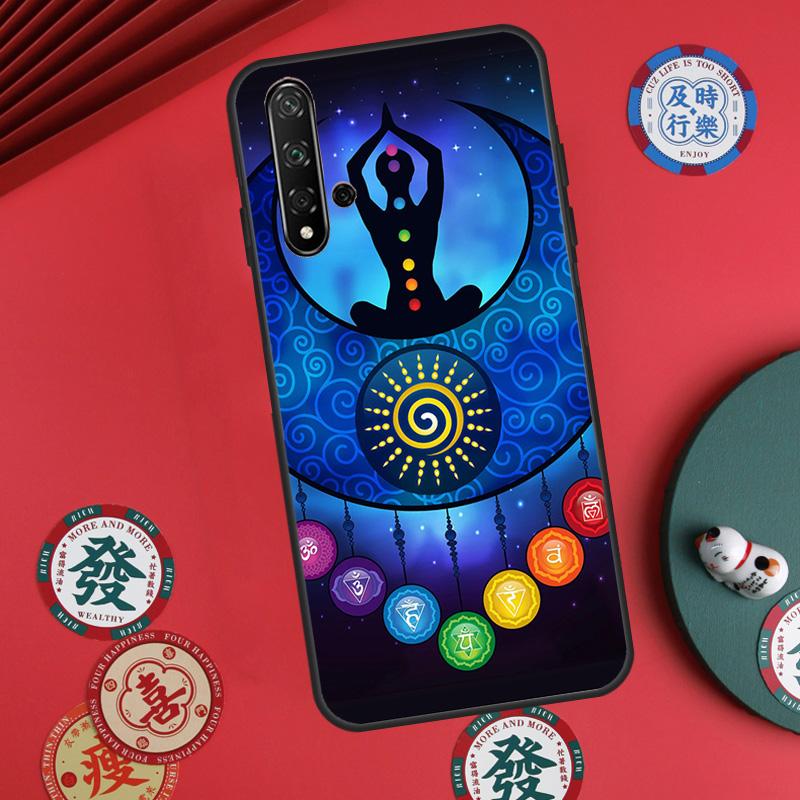Чехол Mandala Chakra Yoga для Huawei Nova 12s 7i 8i 11i 12i Y73 Y70 Y90 Y60 Y72 Y61 Y91 9 10 SE P30 Pro P40 Lite
