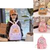 Print Animal Charming Capybara Backpack Breathable Nylon Kids School Bag For Preschool And Children Young