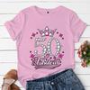 This Queen th Birthday Funny Women TShirt Fashion Casual Short Sleeve ONeck Streetwear Tees and Fabulous Summer Tops