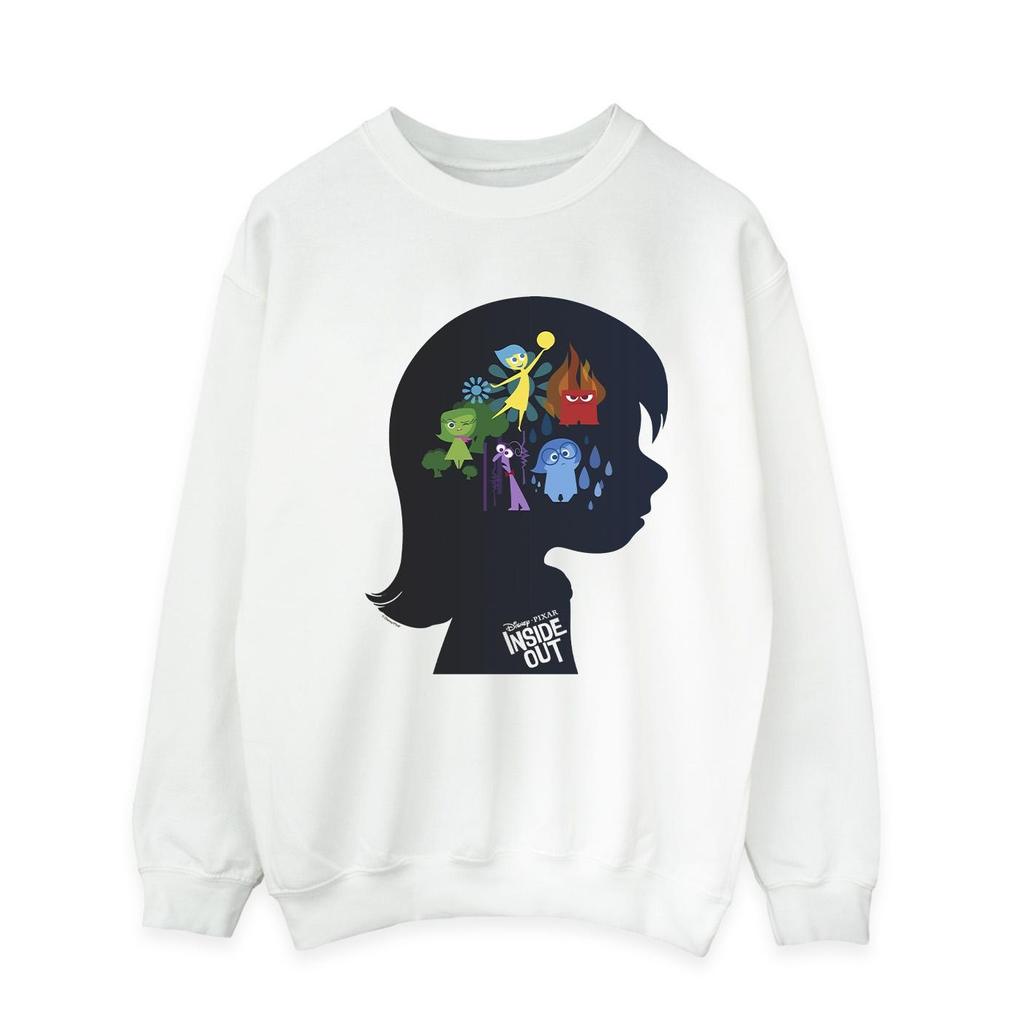 Disney Mens Inside Out Head Silhouette Sweatshirt