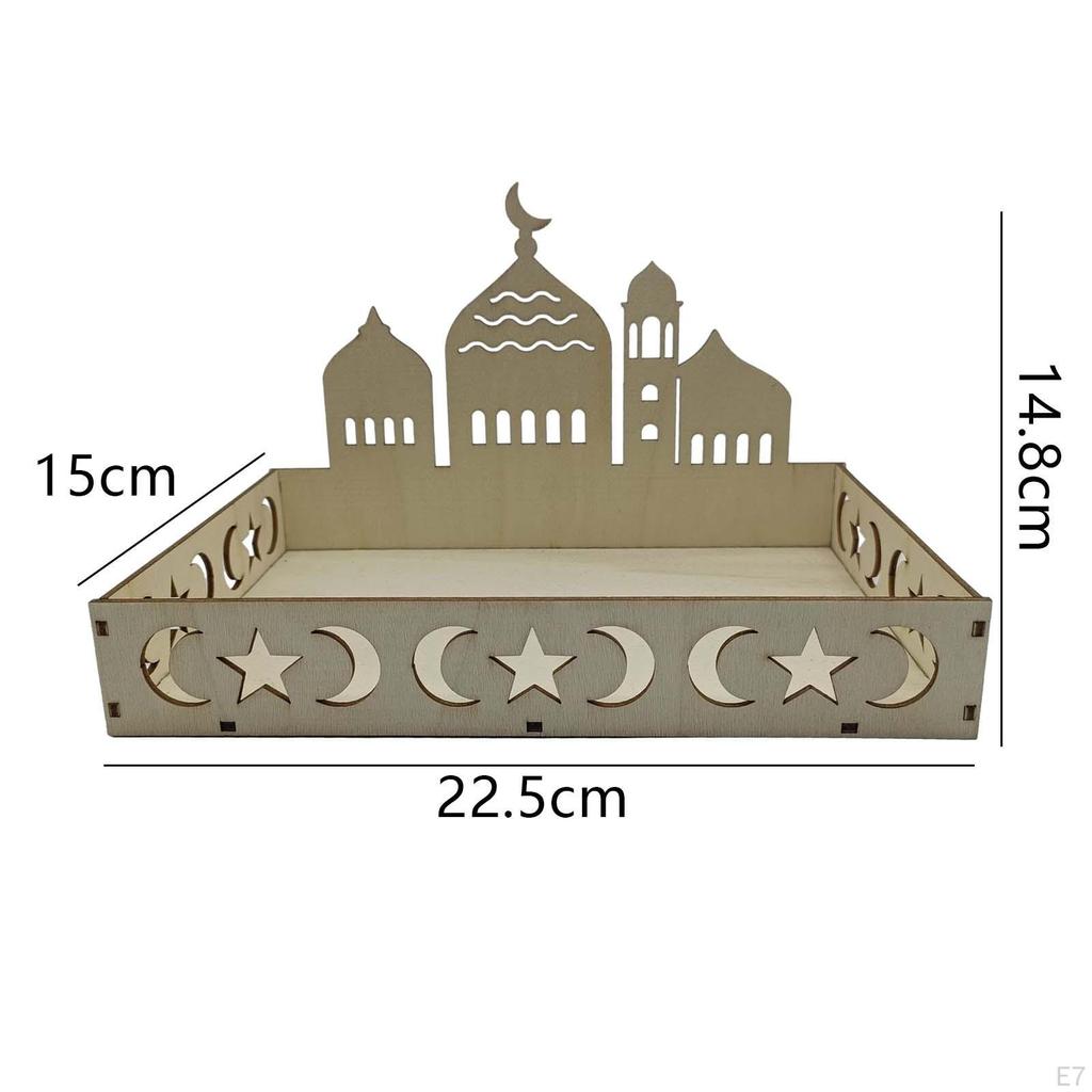 Ид украшения исламский поднос Рамадан DIY сервировка десертная тарелка праздничные принадлежности