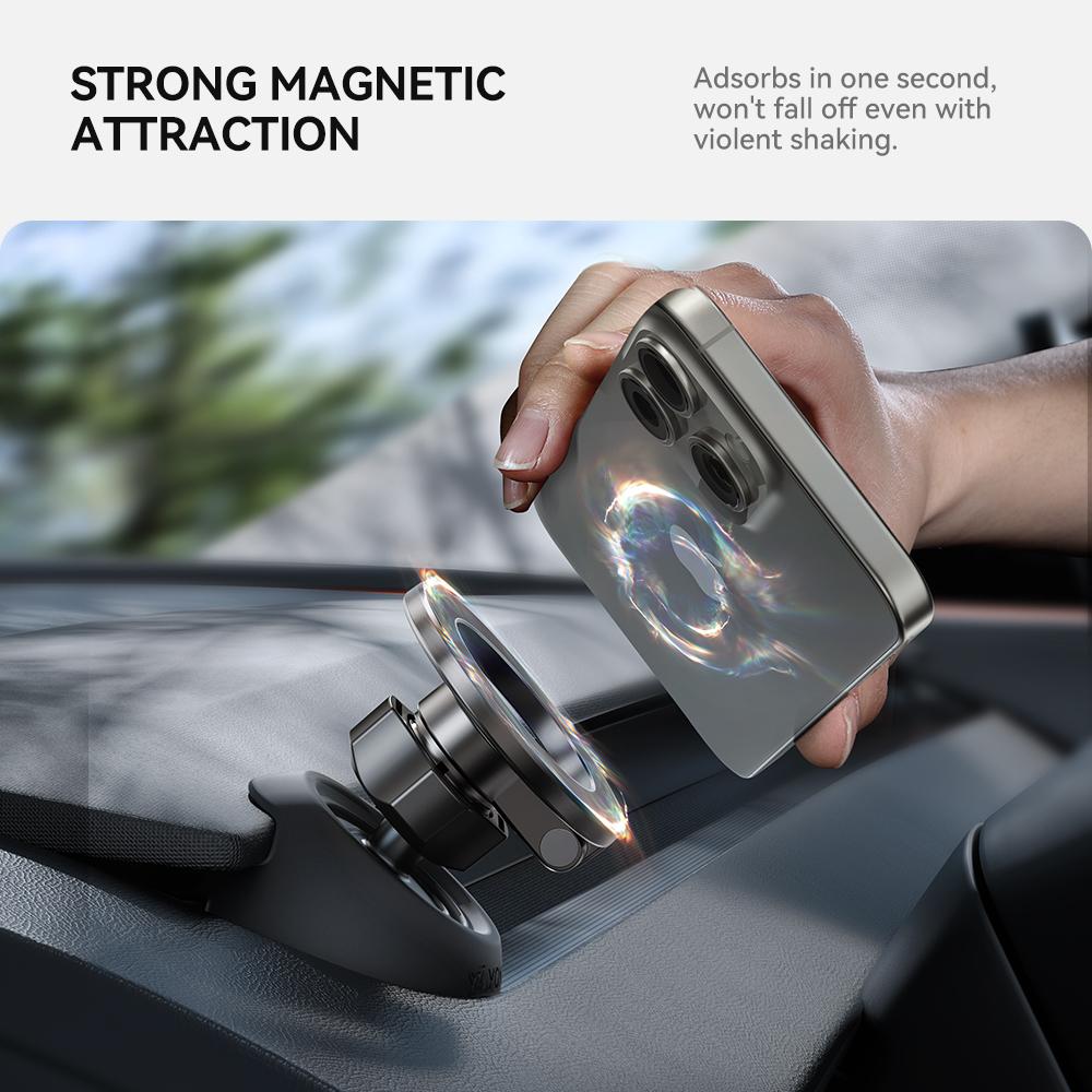 YZ For New Tesla Model 3 Y Juniper Highland 2025 Strong Magnetic Phone Holder 360 Degree Rotation Metal Car Mount for All Phones