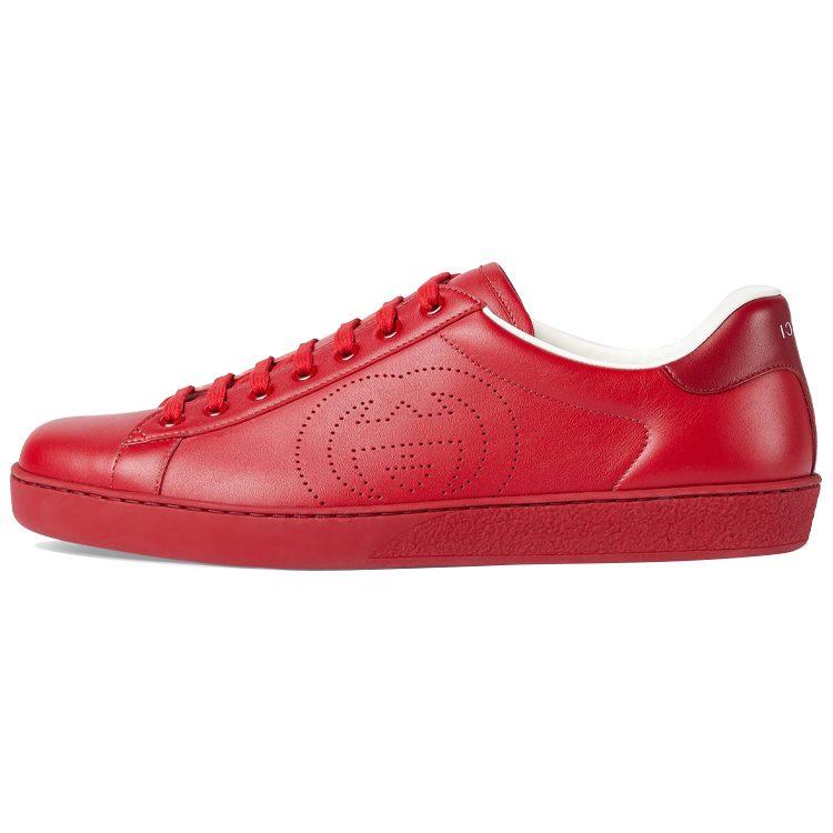 Gucci Ace 'Interlocking G - Hibiscus Red' 599147 AYO70 6463