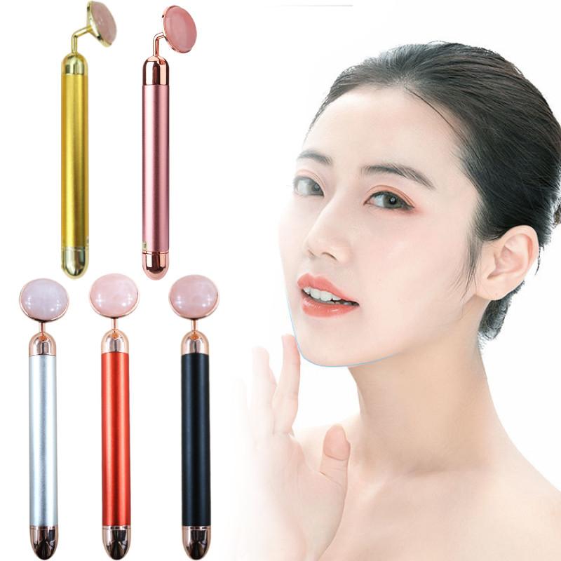 Премиальный электрический нефритовый бьюти-роллер с вибрационной функцией для ухода за лицом и расслабления