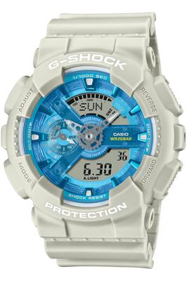 Серия Casio OASIS OF DAY AND NIGHT, изготовленная из экологически чистых материалов, бежевые часы, GA-110AS-5AJF, мужские,