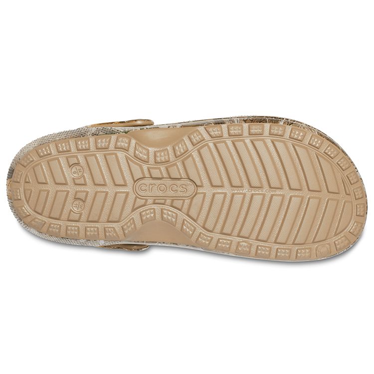 Realtree X Crocs Classic Lined Clog Edge Camo Unisex Sneakers Brown Chocolate 205377-280