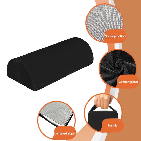 Нескользящая нижняя часть, медленный отскок, ручка из пены с эффектом памяти, полукруглая подставка для ног под столом, подушка для ног, офисные аксессуары