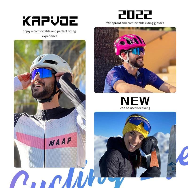 Kapvoe UV400 Спортивные Мужские Велосипедные Солнцезащитные Очки MTB Очки Горный Велосипед Спорт Велосипедные Очки На Открытом Воздухе Велосипедные Очки