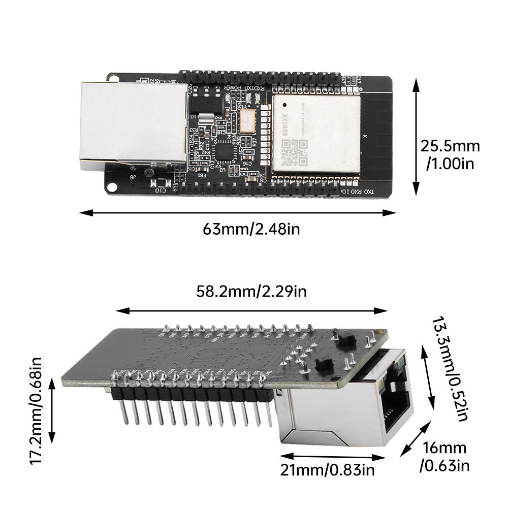 Беспроводная плата разработки WiFi Bluetooth WT32-ETH01 Серийный модуль в Ethernet ESP32