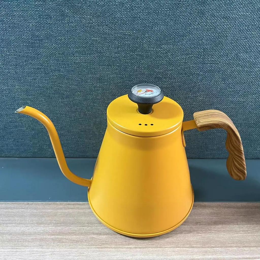 Stainless Coffee Maker Gooseneck Kettle Goose Beak Kettles Hand Drip Kettle Accessories Coffee Kettle with Thermometer