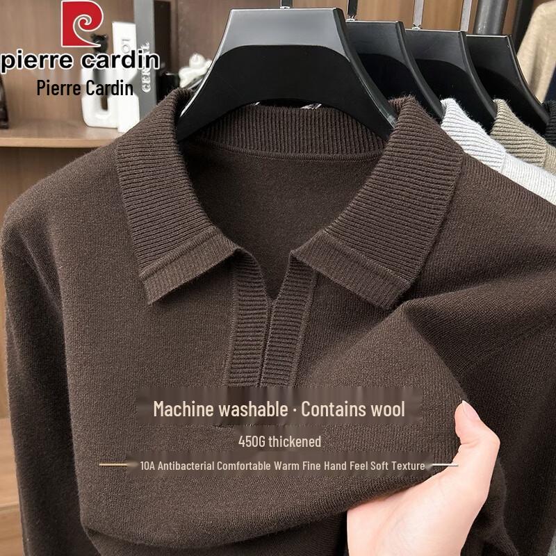 Pierre Cardin Men's Thickened Antibacterial Knit Sweater