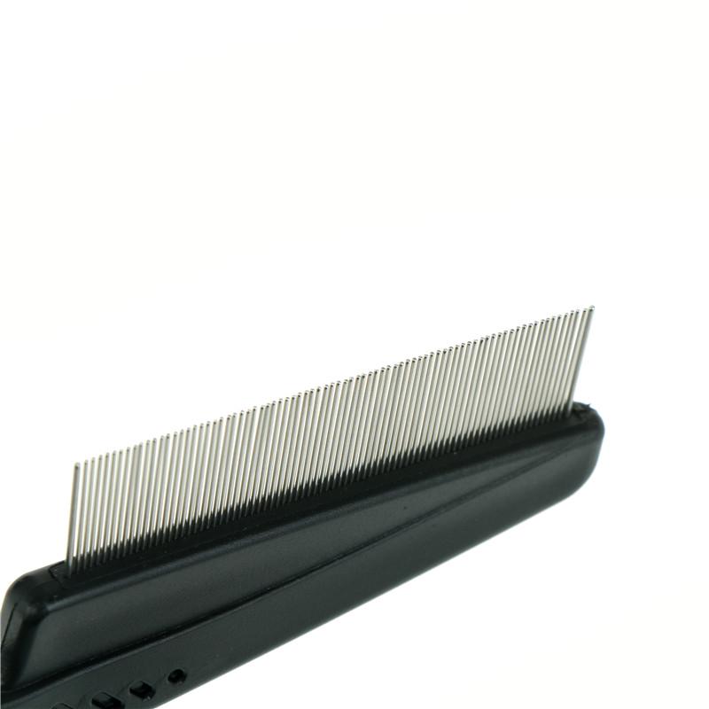 Гребень для домашних собак, удаление блох, вшей, расческа из нержавеющей стали, инструмент для ухода за шерстью собак и кошек