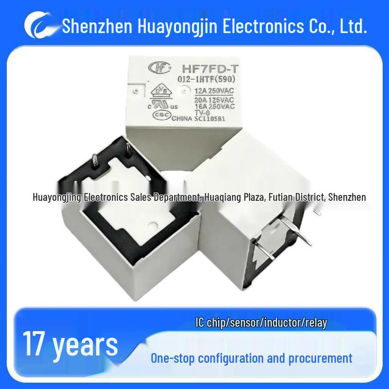 Hongfa HF7FD-T-012-1HTF 12V Power Relay, 4-Pin, Normally Open, 20A