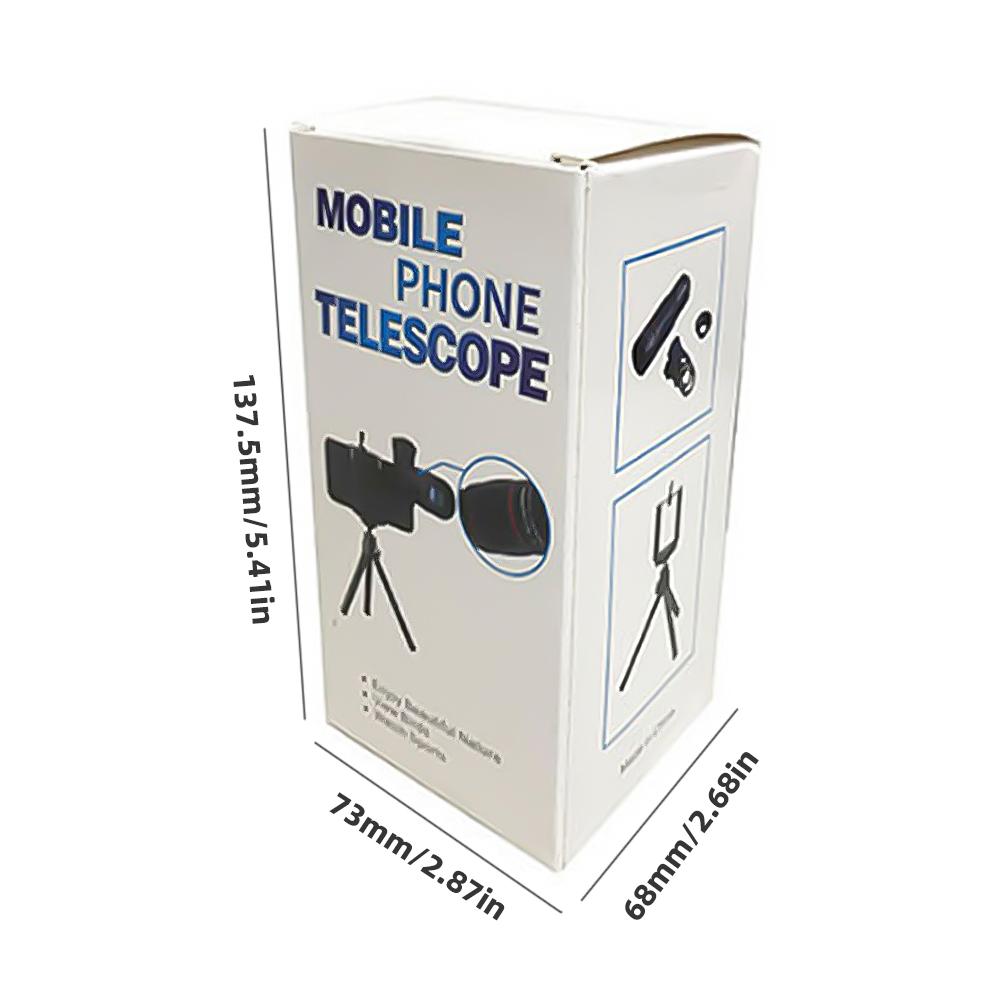 18/28/36X Mobile Phone Camera Lens Clip-On Zoom Monocular Telescope Universal Optical Telescope Lens for Camping Hunting Sports