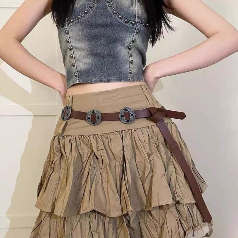 Bohemian Blue Butterfly And Circle Tassel Waist Chain Featuring Unique Decorative Elements