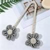 Cotton And Linen Curtain Tiebacks, Decorative Curtain Holdbacks Rope, Flower Curtain Tie Backs, Boho Drapes Holdbacks for Home Office Hotel Decor