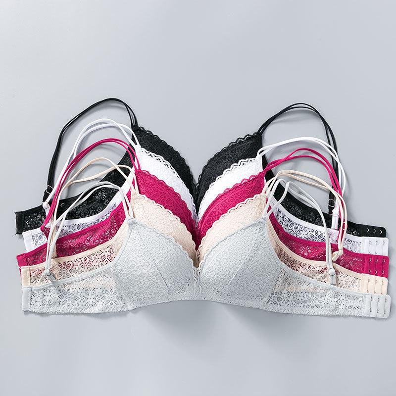 Женский бюстгальтер, легкий легкий без стального кольца, кружевное сексуальное нижнее белье для девочек, удобный тонкий бюстгальтер