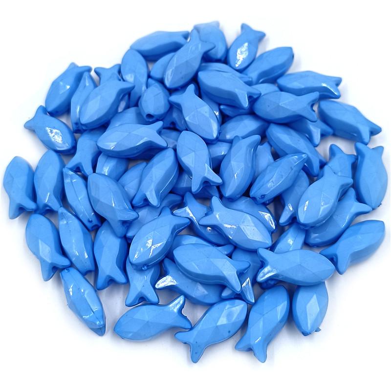 Креативные яркие цвета, популярные аксессуары, однотонные блестящие свободные бусины, 20 шт., 8*18 мм, серия для браслета «сделай сам», ожерелья, новая акриловая форма рыбы