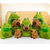 Cartoon Transformable Capybara Plush Toy Detachable Stuffed Animal Pillow Gift