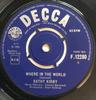 7-дюймовая пластинка KATHY KIRBY Where In The World F12280 Decca 1965 UK Поп Б/у