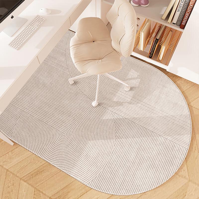 YISHANG Arched Swivel Chair Mat, Computer Gaming Chair, Dressing Table Chair Foot Pad, Study Desk, Library Desk Under-Carpet Mat