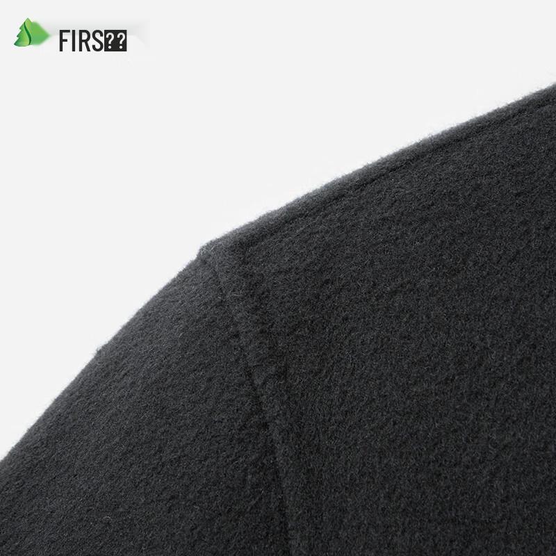 Мужское двустороннее пальто средней длины из смесовой шерсти Shanshan