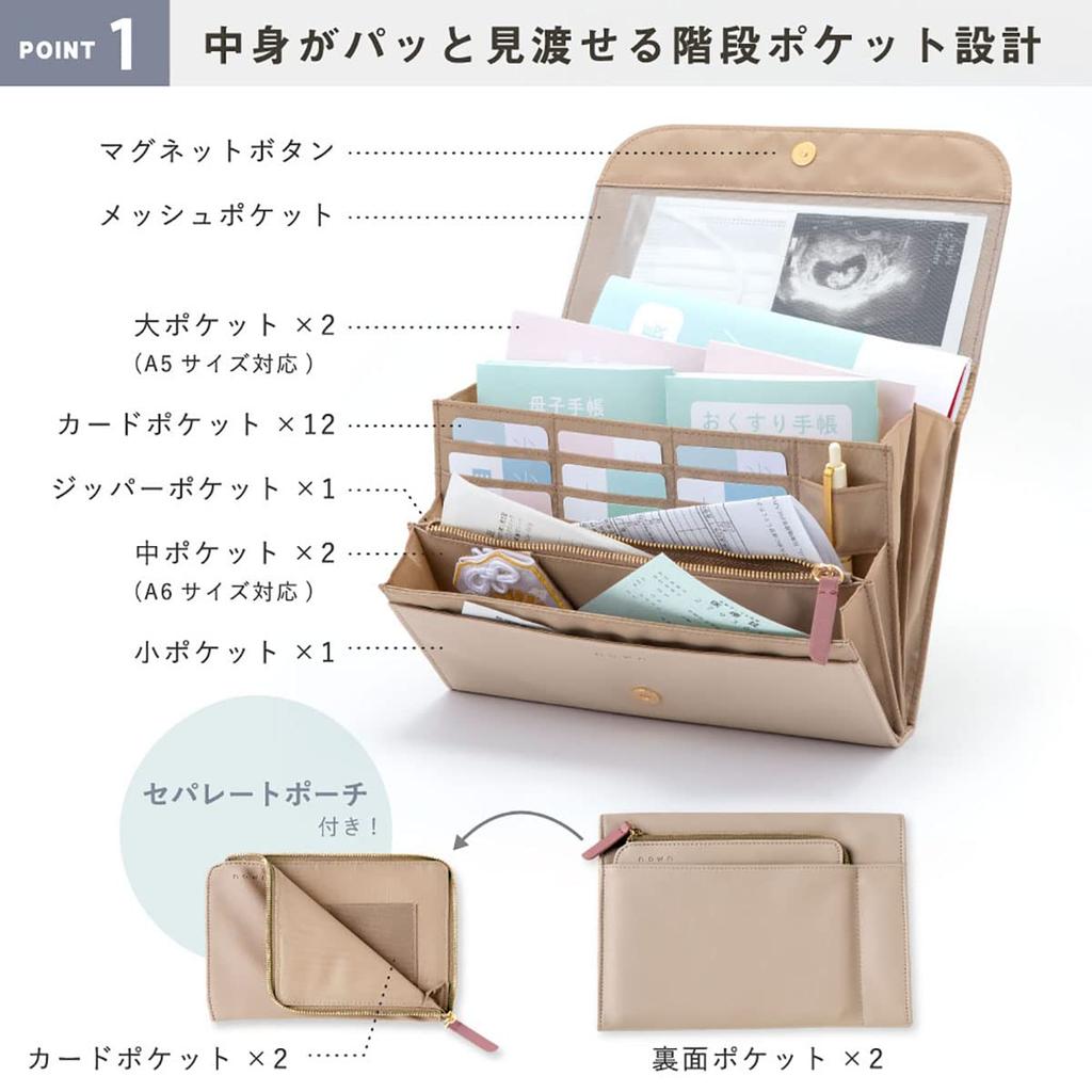 Iroha Publishing nown многофункциональная косметичка NMP-02 мокко-коричневый