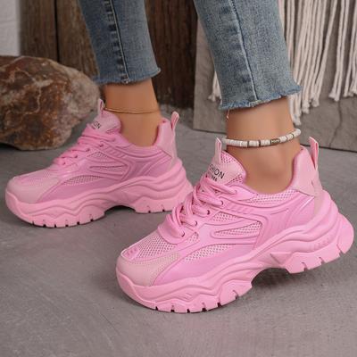 Модные женские кроссовки, весенние новые дышащие нескользящие кроссовки с толстой подошвой, женские повседневные модные удобные кроссовки для бега для женщин