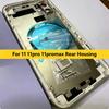 Задняя крышка корпуса для iPhone 11 / Pro / Max, стеклянная задняя панель, средняя рамка, шасси