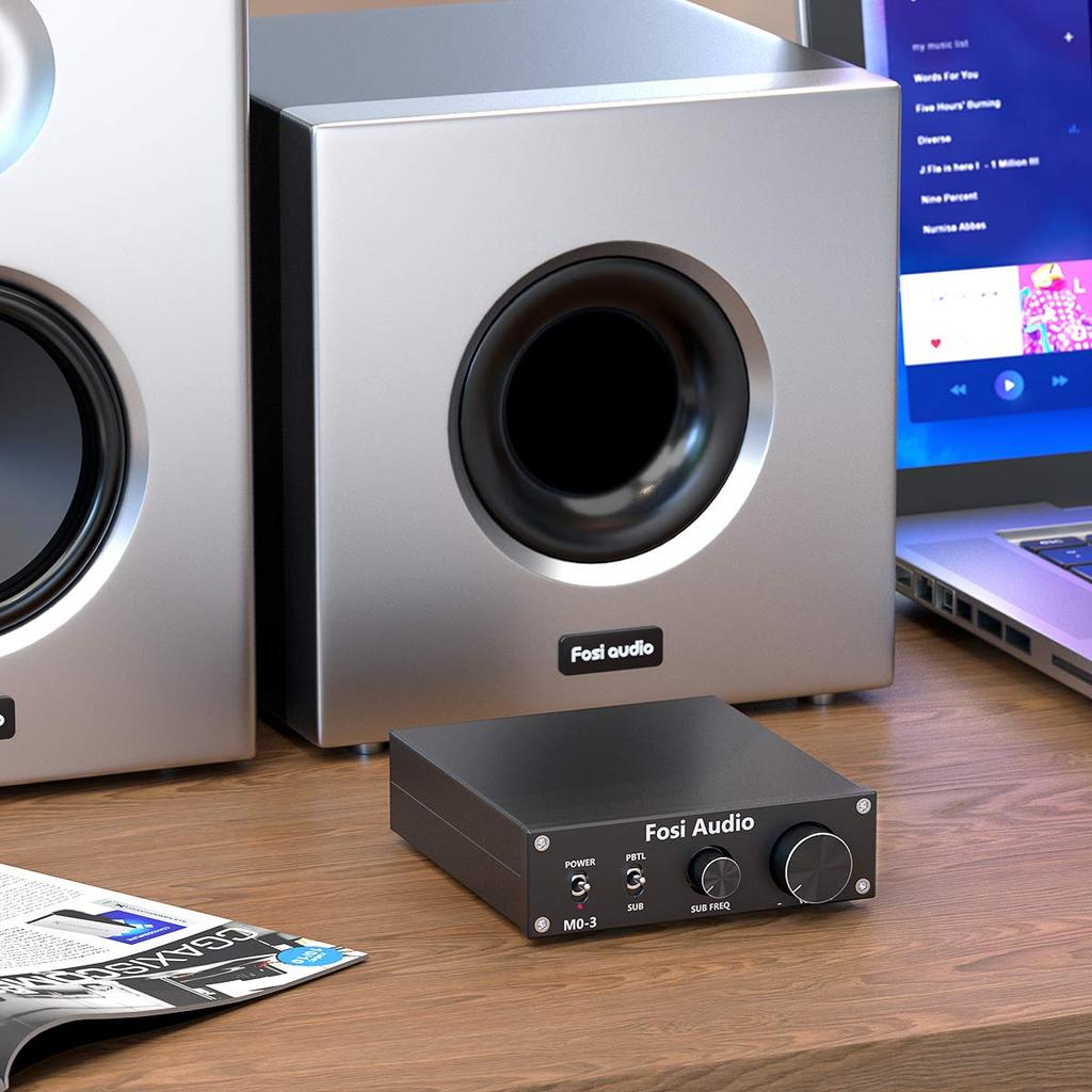 Fosi Audio M03 Усилитель сабвуфера 200 Вт TPA3255D2 Мини Стерео Усилитель мощности Аудио Маленький Цифровой Интегрированный Класс D Ресивер На Базе Пассивный Динамик