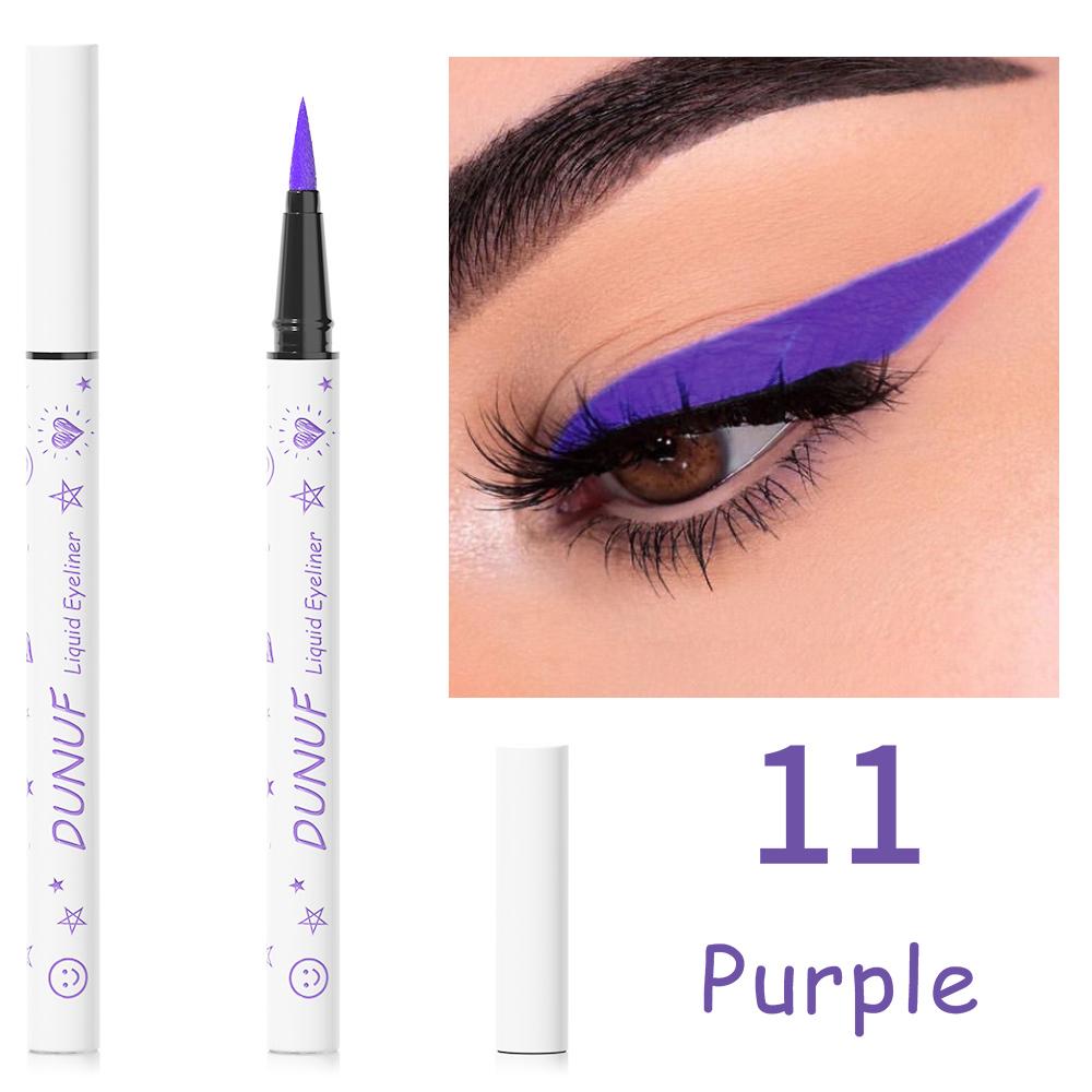 DUNUF 1 Pcs Long Lasting Eyeliner Ultra-fine Smooth Quick Dry Liquid Eyeliner Waterproof, Sweat-resistant and Beginner Friendly