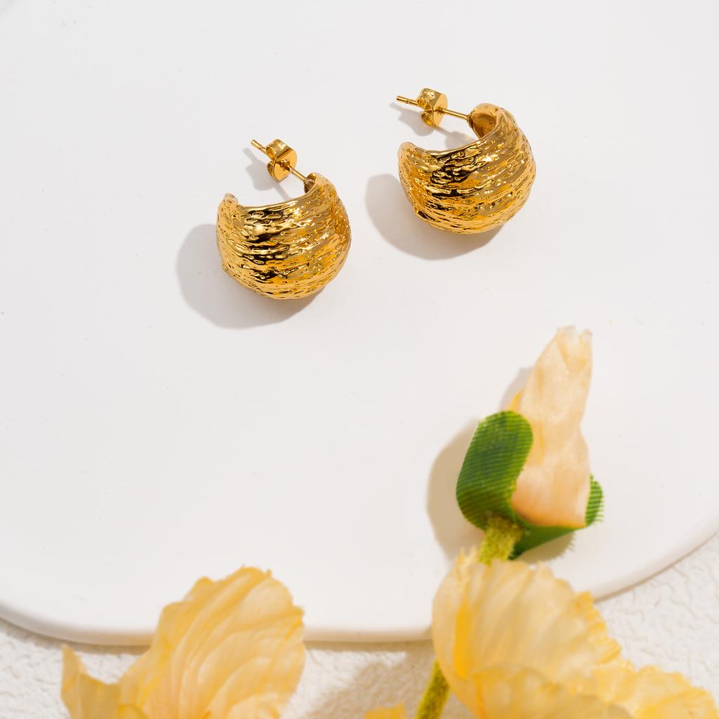 Женские полусферические геометрические серьги из нержавеющей стали, подходят для украшений для встреч и повседневного ношения.