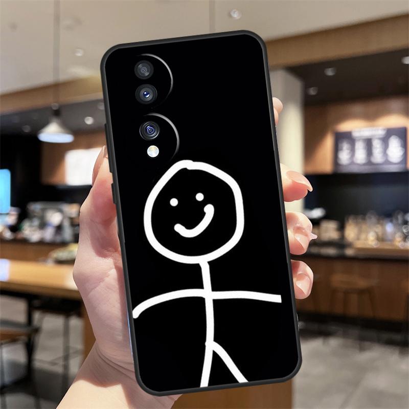 Мультяшный спичечный человечек Чехол для Honor Magic 5 6 7 8 Pro Honor 200 400 50 70 90 Lite X8b X8c X9b X9c X9d Win RT Чехол