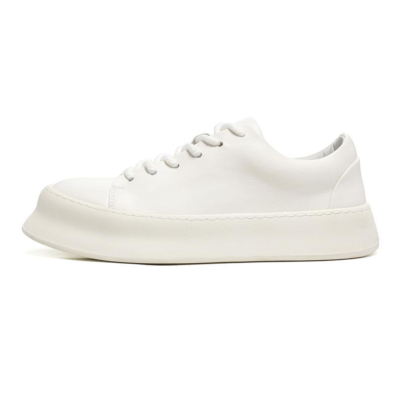 Весна и лето 2024 года, новые корейские простые мужские туфли с низким берцем и мягкой подошвой, модные универсальные белые туфли