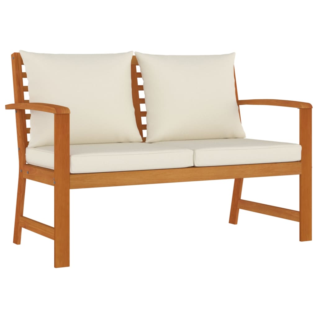 9 piece Garden Dining Set with Cushions Solid Acacia Wood