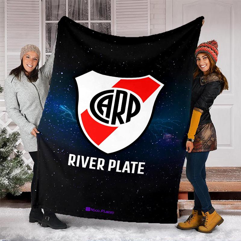 Club Atlético River Plate printed throw blanket—soft,warm;versatile blanket for all seasons—perfect as &air-conditioning throw,nap blanket