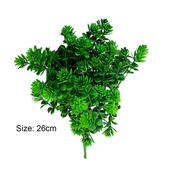 1шт искусственная трава 7 ветвей садовый декор DIY цветочная композиция поддельные растения