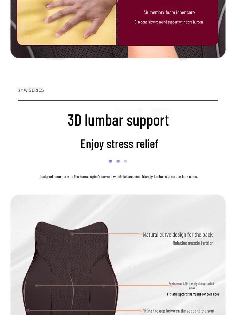 Volkswagen Group Neck Pillows: Compatible with Sagitar, Bora, Magotan, Passat, Lavida, Lamando, Tiguan, and Tharu headrests.