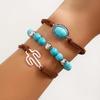 Ingemark 3Pcs/Set Vintage Resilient Beads Bracelet for Women Trend Creative Korean Velvet Adjustable Rope Chain 2026 New Jewelry